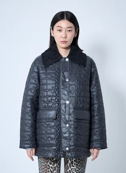 Shiny Quilted Jacket