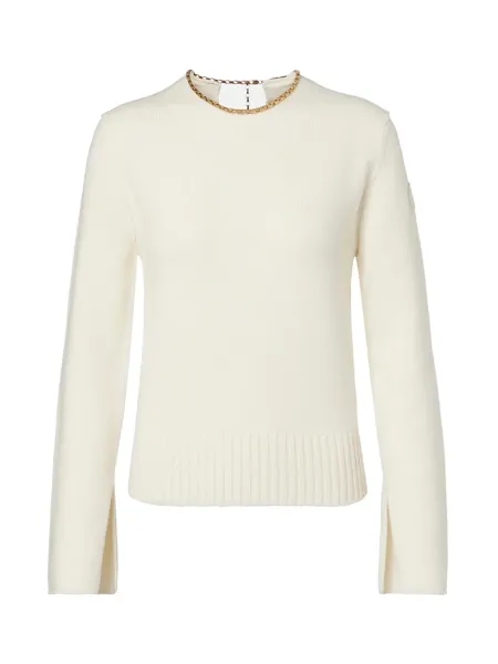 women knit top chain Off-white