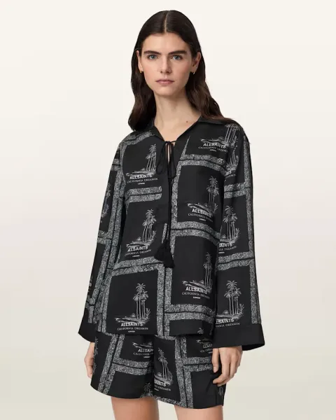 Lettie Pleated Long Sleeve Shirt