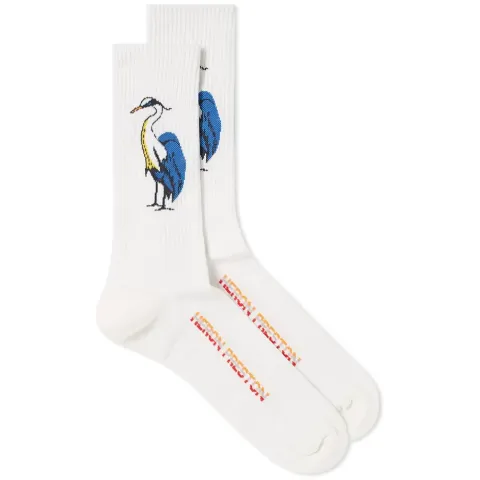 Blue Herons Cotton Crew Sock