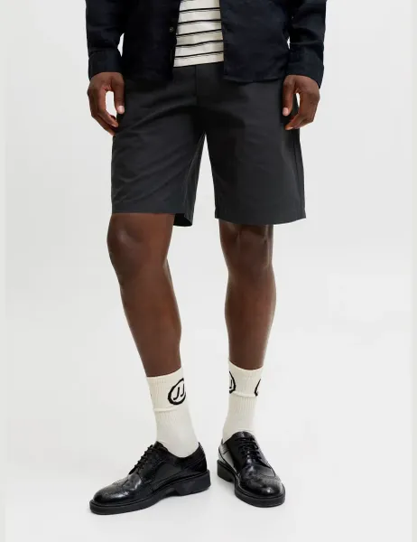 Jack & Jones Pure Cotton Chino Shorts Black