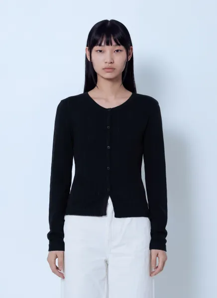 Compact Pointelle Rib Jersey Top