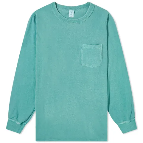 Long Sleeve Pigment Dyed Pocket T-Shirt