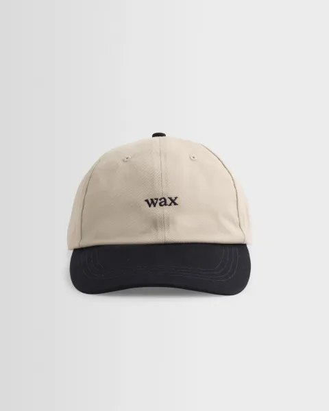 Spencer - Stone and Navy Cotton Sports Cap