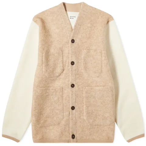 Wool Fleece Cardigan