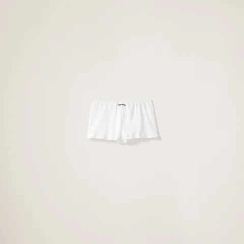 Ribbed knit boxer shorts