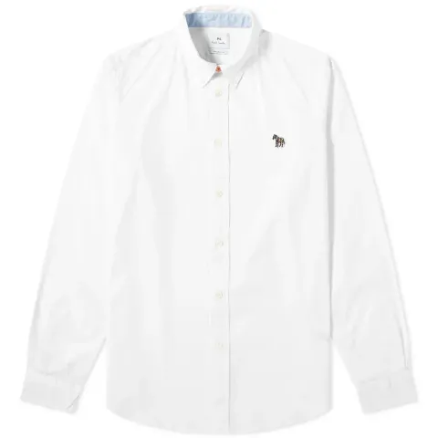 Button Down Zebra Oxford Shirt