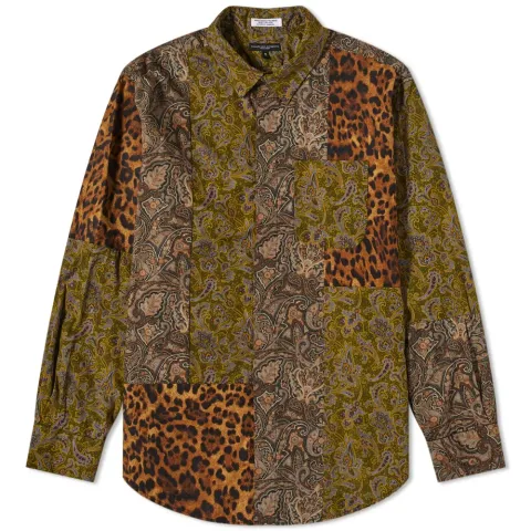 Paisley Leopard Patchwork Shirt