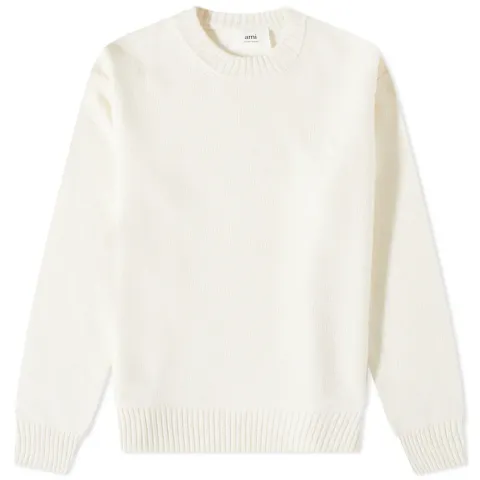 AMI Tonal Small Heart Crew Knit