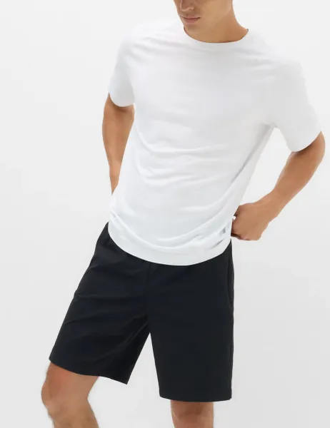 Goodmove Regular Fit Stretch 9 inch Sports Shorts Black