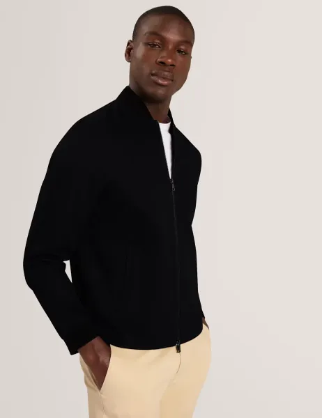 Ted Baker Twill Bomber Jacket Navy