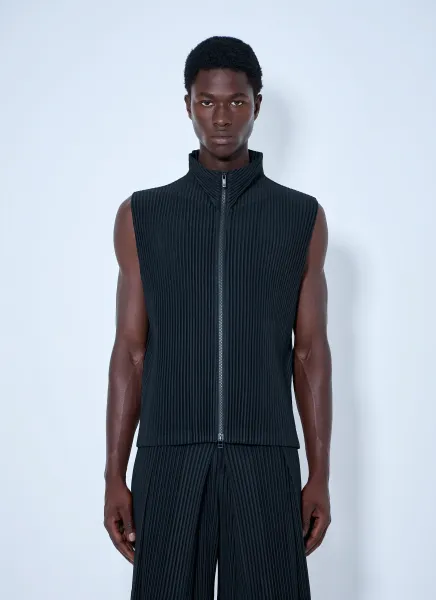 Sleeveless Ribbed Gilet