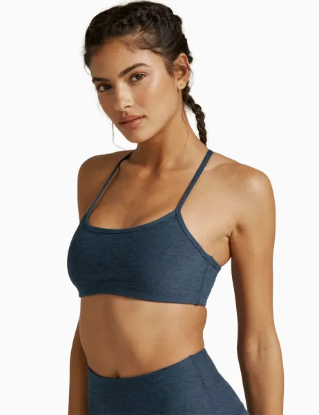 Beyond Yoga Spacedye Slim Racerback Sports Bra Navy