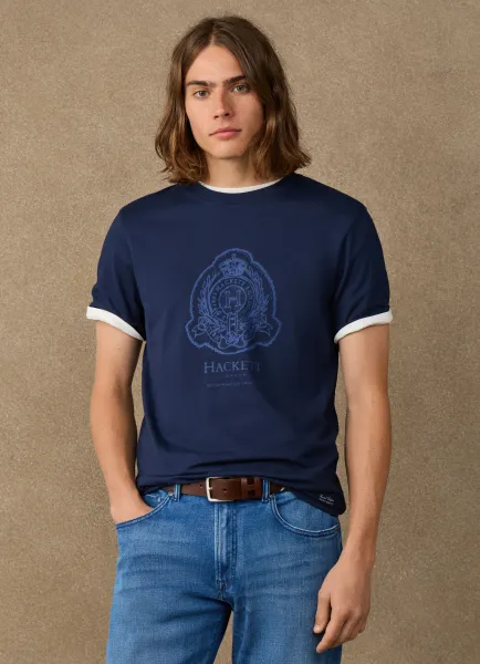 Classic Fit Branded Shield Graphic T-Shirt