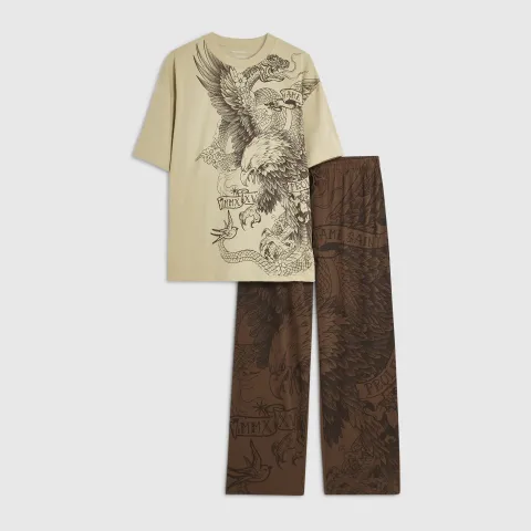 River Island Japanese Print Loungewear Set
