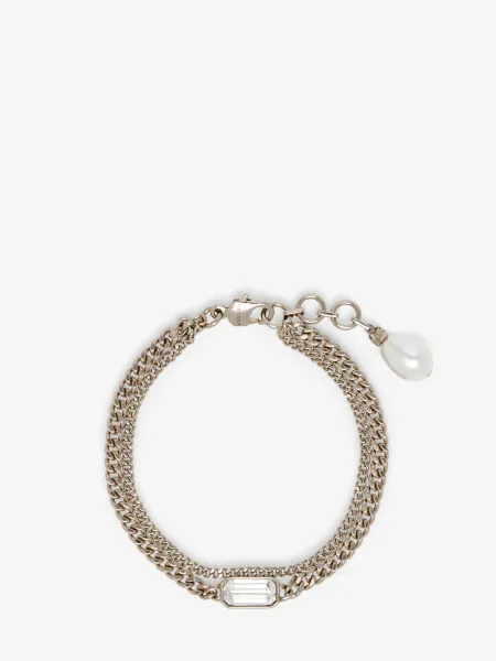 Skull & Crystal Bracelet