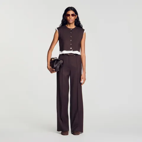 2-in-1 wool crop top