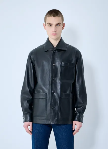 Leather Pyjama Shirt