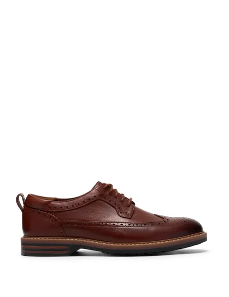 Clarks Leather Brogues Tan