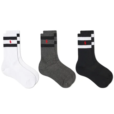 Classic Stripe Sport Sock - 3 Pack