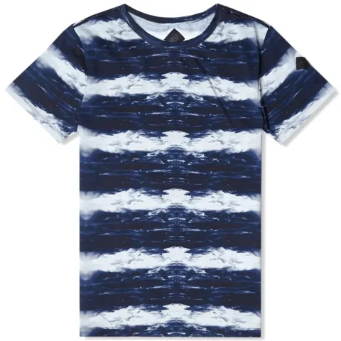 W Stripe Print Tee