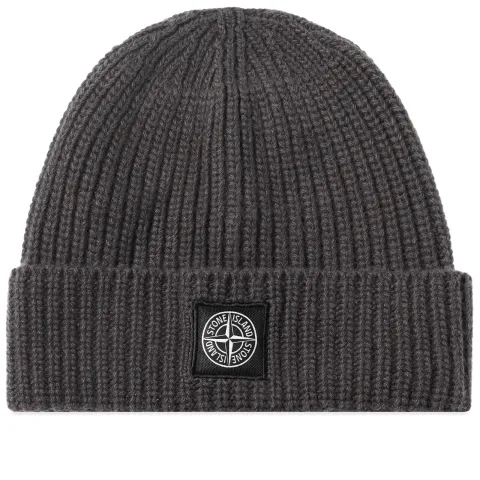 Wool Patch Beanie Hat