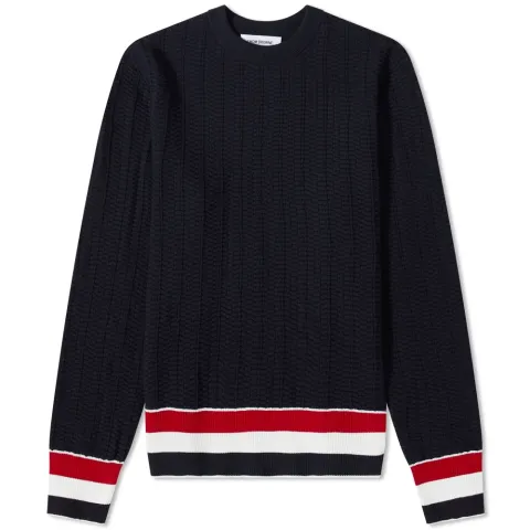 Rib Stripe Crew Knit
