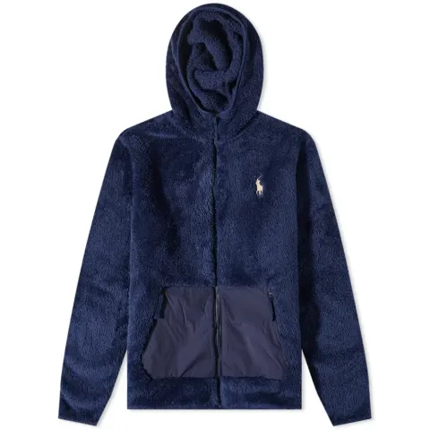 Zip Hooded Sherpa Fleece