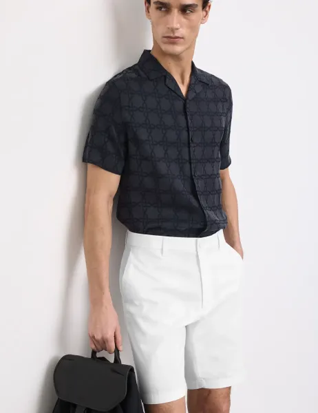 Autograph Regular Fit Super Lightweight Chino Shorts White
