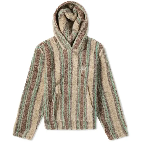 Stripe Sherpa Hoodie