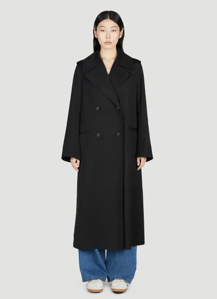 Double-Breasted Fluid Summer Coat