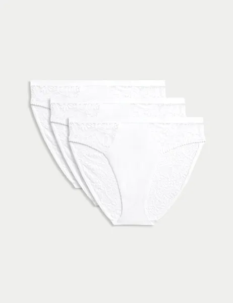 Body by M&S 3pk Body Soft High Leg Knickers White