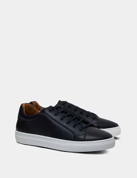 Hawes & Curtis Leather Lace Up Trainers