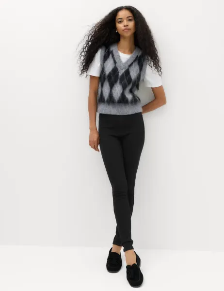Marks & Spencer Cosy Pull On High Waisted Jeggings Black