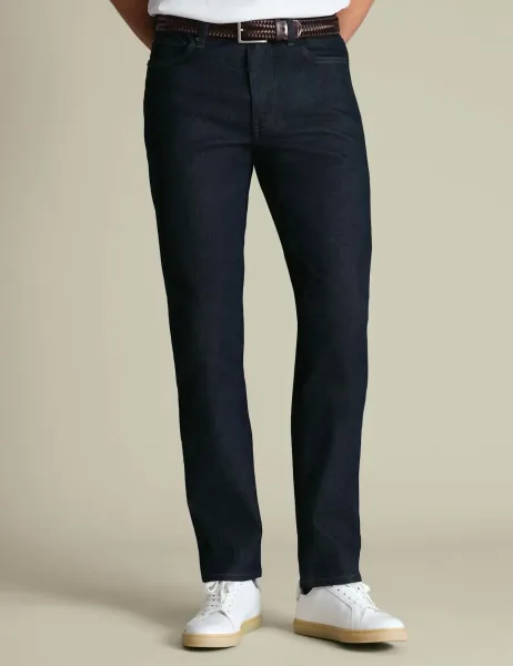 Charles Tyrwhitt Slim Fit 5 Pocket Stretch Jeans Indigo