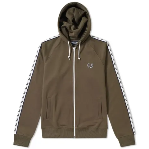 Fred Perry Hooded Taped Track Jacket