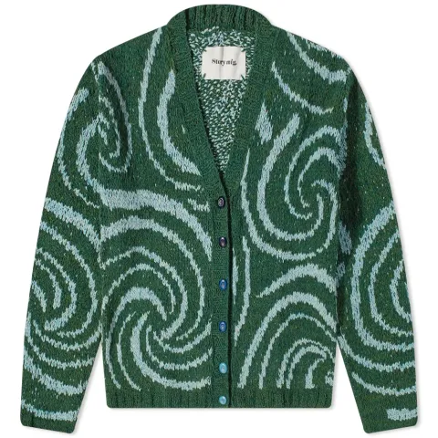 Story mfg. Twinsun Spiral Hand Knit Cardigan