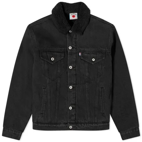 Running Dog Sherpa Denim Trucker Jacket