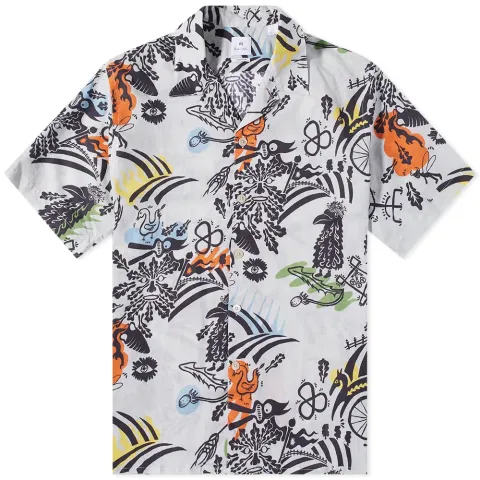 Multi Print Vacation Shirt