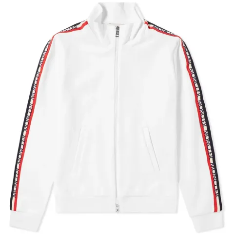Taped Sleeve Zip Track Top