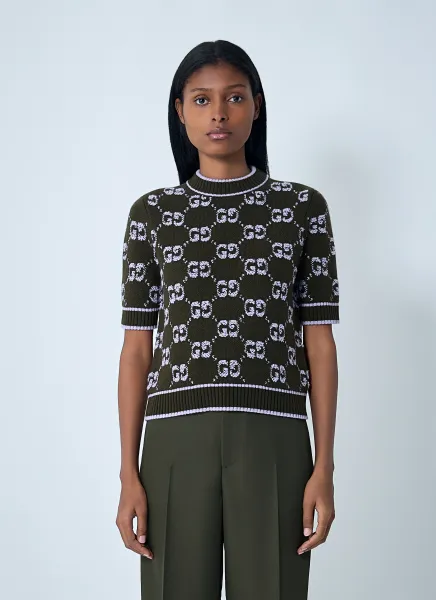 GG Jacquard Wool Bouclé Sweater