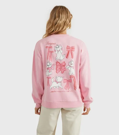 Women's Clothing Pink Marie Bow The Aristocats Sweatshirt