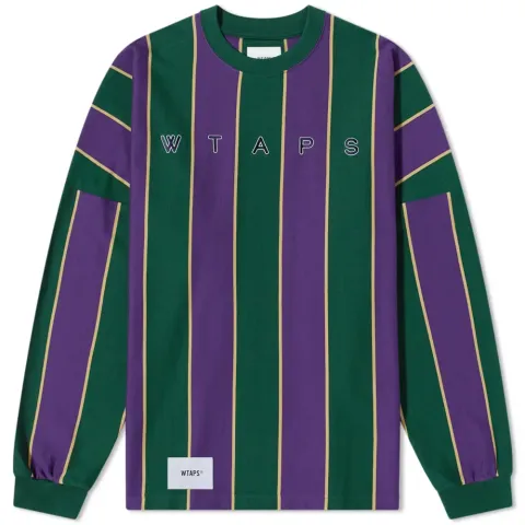 Long Sleeve Peace Virtical Stripe T-Shirt