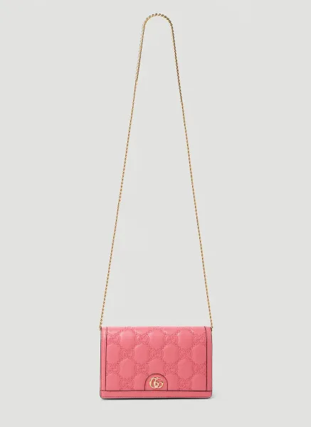 GG Matelassé Chain Wallet