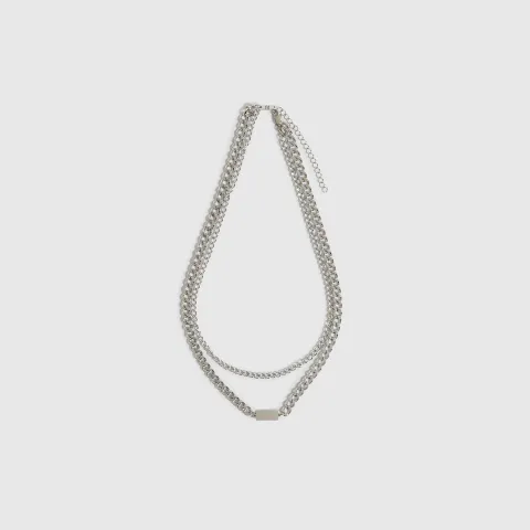 River Island Multi Row Chain Necklace