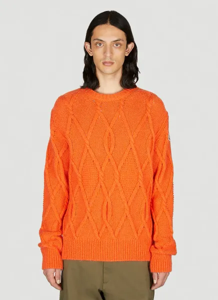 Cable Knit Crewneck Sweater