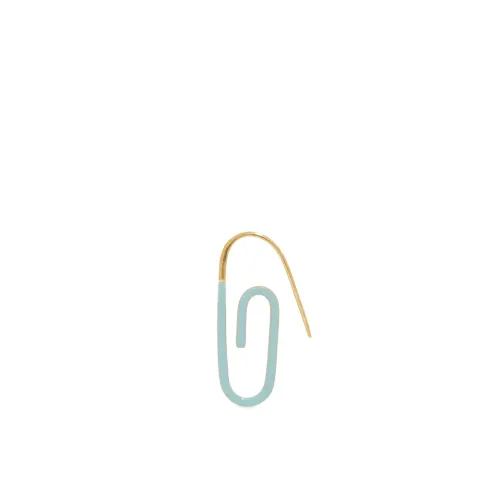 Enamel Paperclip Earring