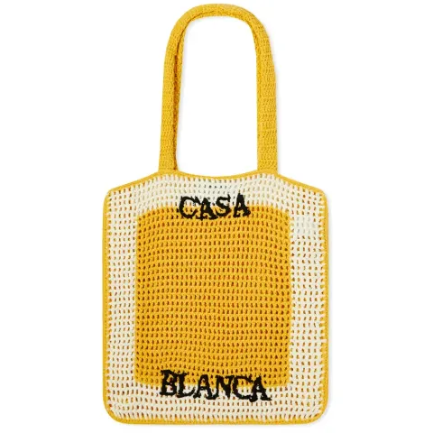 Crochet logo bag