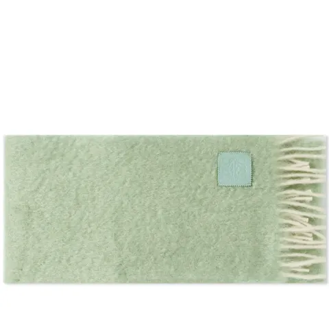 Contrast Mohair Scarf