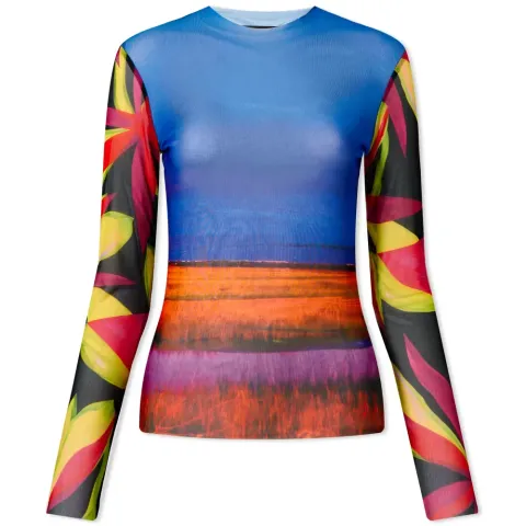 Long Sleeve Mesh top